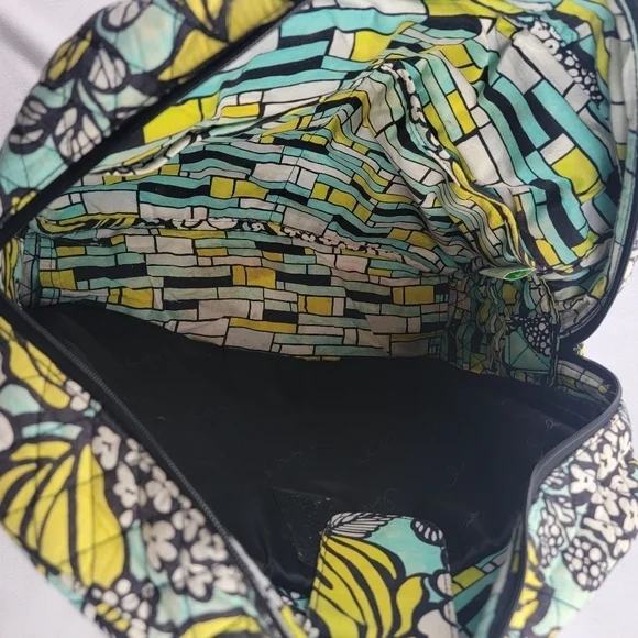 Vera Bradley Island Blooms laptop work travel school messenger bag - Picture 11 of 14
